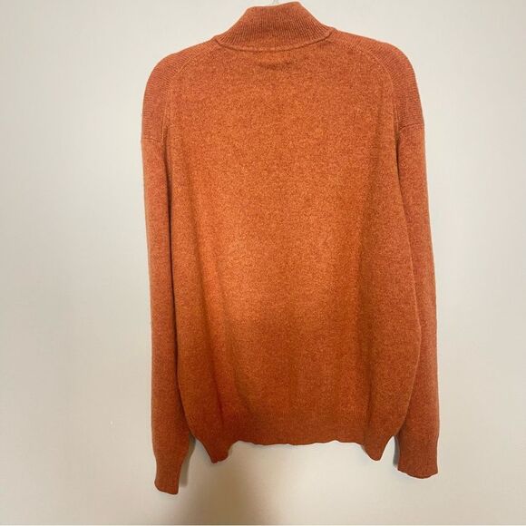 Men’s W. H. BELK Sportswear half zip cashmere sweater XL NWOT - Picture 7 of 8